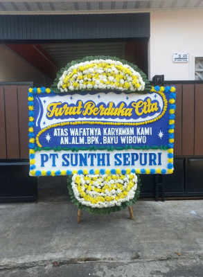 Papan Bunga Duka di Dogomo